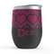 Fair Isle Hearts Stemless Wine Tumblers
